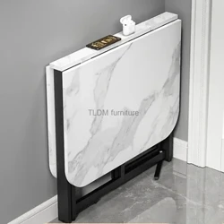 Nordic Light Luxus Iessdëscher Doheem Kleng Appartement Ultra-dënn Iessdësch Einfach Multifunktionell eraushuelbar Klappdëscher