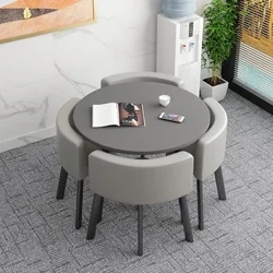 Bộ 4 Ghế Bàn Bếp Di Động Tròn Trung Tâm Miễn Phí Vận Chuyển Bàn Poker Cao Cấp Chơi Game Mesas De Jantar Nội Thất Gia Đình GPF26XP