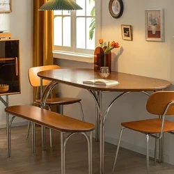 Vòng Cổ Bàn Ăn Góc Đầu Giường Đầu Giường Phụ Trợ Bàn Ăn Đa Năng Mesa Cocina Nội Thất Nhà Bếp DX50CZ