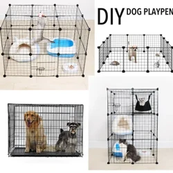 Eplenýän öý haýwanlary oýnaýan demir öý haýwan it öýi it Kennel sandyk metaldan ýasalan skameýkaly diwar içerde
