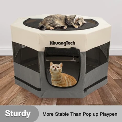 Puppy Inaistrithe Cat Madra Súgartha Peann Imfhálú Peataí Fál cliathbhosca Playpen Kennel Rith Phuball Piscín Infhillte Cage Mogall Teach Leaba Beaga