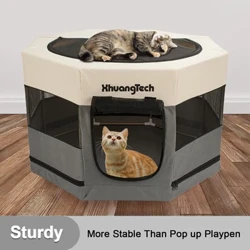 Puppy Inaistrithe Cat Madra Súgartha Peann Imfhálú Peataí Fál cliathbhosca Playpen Kennel Rith Phuball Piscín Infhillte Cage Mogall Teach Leaba Beaga