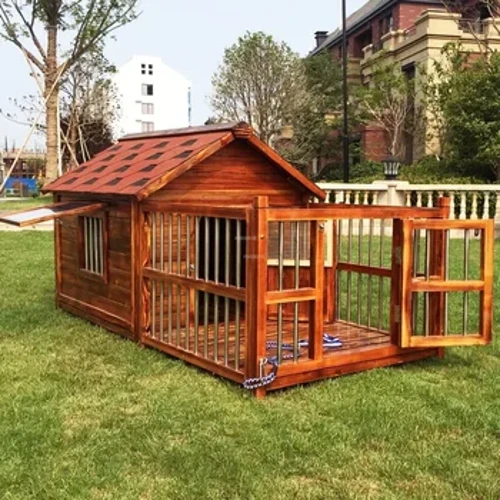 Nā Hale ʻīlio i waho wai pale lāʻau paʻa Kennels Pet Villa hale no nā ʻīlio hale ʻīlio nui o kēia wā i waho i ka pā hale holoholona U.