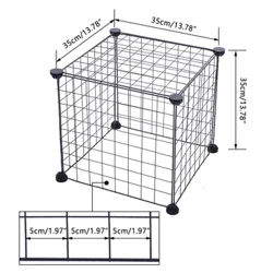 FAI DA TE Pieghevole Pet Box Cassa Recinzione In Ferro Cucciolo Canile Casa Esercizio di Formazione Cucciolo Gattino Spazio Cancello Del Cane Forniture Per Coniglio