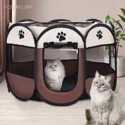 Taşınabilir katlanır evcil hayvan çadırı köpek evi yüksek kaliteli dayanıklı köpek çit kediler için büyük açık köpek kafesi evcil hayvan oyun parkı kedi Собачья будка