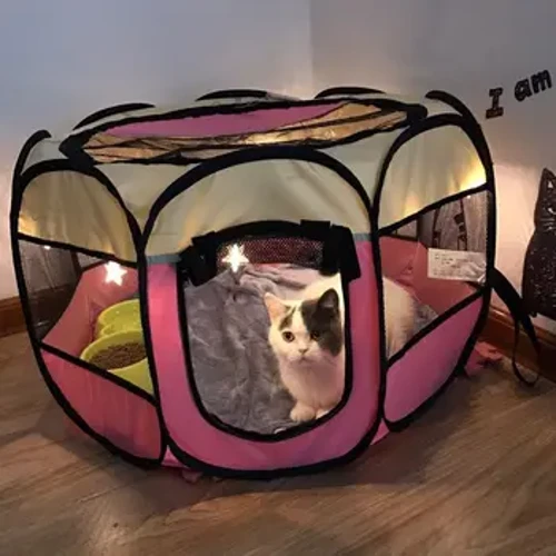 Taşınabilir Katlanır Pet Çadır Köpek Evi Açık Köpek Kafesi Evleri Kapalı Oyun Parkı Yavru Kediler Pet köpek yatağı Çadır Köpek Evi Kedi Kutusu