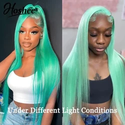Sa'o Mint Lanu Lanu T Vaega HD Lace Wigs Mu'a Fuaina Transparent Pasila Taupou Glueless Fa'atau atu 13X4 Laulu o tagata