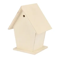 Spring Wooden Bird Nest Hanging Bird House Natural Wooden Bird Cage Resting Place Wall-mounted Outdoor Birdhouse Wooden Box