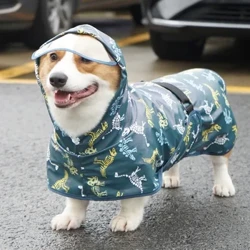 Fullnai Rainy Season Regnrock för valphund Vattentät husdjurskläder för hundar mascotas Kläder ogenomtränglig Corgi Shiba Inu regnrockar