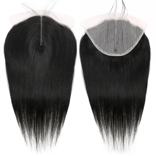 Fechamento frontal do laço do cabelo humano transparente pré arrancado cabelo remy brasileiro 13x6x1 Polegada t parte média fechamento frontal do laço só