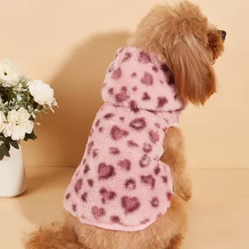Sweat à capuche pour chien et chat, sweat à capuche pour chien d'hiver, pull mignon avec chapeau, vêtements chauds pour animaux de compagnie