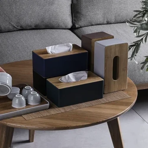 Dokma gutusy Napkin saklaýjy gap kagyz gutusy konteýner bambuk örtügi gaty agaç myhmanhanasynyň ammar gutusy öý stolunyň bezegi