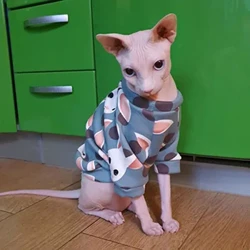 Mùa Đông Sphynx Quần Áo Mèo Ấm Lông Cừu Mèo Áo Áo Khoác Cho Chó Con Thú Cưng Quần Áo Dễ Thương Chó Nhỏ Trang Phục Lông Mèo Áo Sơ Mi áo Len