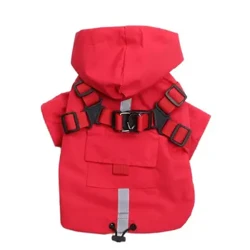 Hunde-Katzenregenmantel, Jacke, Traktion und reflektierendes Design, Haustier-Welpen-Windjacke, Herbstkleidung