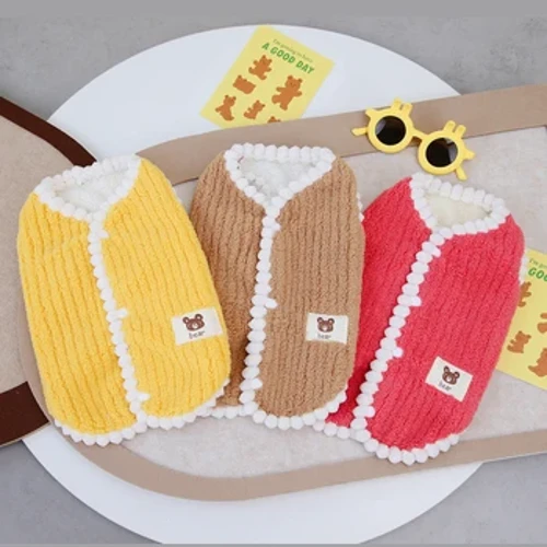 Weiche Hunde-Katzenjacke, Weste, Winterhundekleidung, Teddy, Chihuahua-Mantel, Französische Bulldogge, Kleidung für kleine mittelgroße Hunde, warme Welpenkleidung