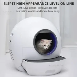 Helautomatisk kattesandboks Helt omsluttende deodorant Anti-sprut Stor elektrisk avføring Spade Kattunge Smart Cat Sengebrett U B