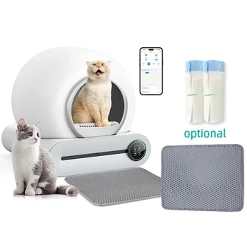 Tonepie Otomatis Smart Cat Litter Box Self Cleaning Tertutup Penuh 65L Pet Toilet Tray Listrik Bukti Splash Sandbox