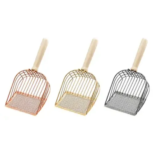 Mèo Muỗng Di Động Kitty Mèo Con Bụi Với Công Thái Tay Cầm Dài Thú Cưng Sifter Xẻng Kim Loại Bền Bỉ Lứa Scooper