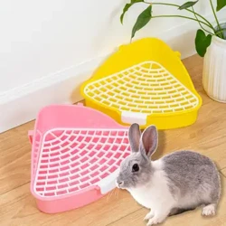 Guinea Pig Toilet Rabbit Litter Box Madaling Linisin Malaking Hollowed-out Triangular Area Maliit na Hayop Pet Toilet Pet Supply