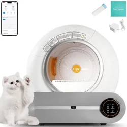 Phiên Bản Tiếng Anh Hộp Đựng Cát Tự Động Thông Minh Lớn 65L Tự Làm Sạch Nhà Vệ Sinh Cho Mèo Tự Động Kiểm Soát Ứng Dụng Con Tàu Từ Ba Lan Arenero
