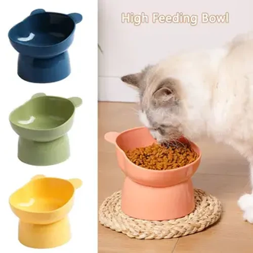 Bát cho thú cưng Bát ăn cao cho chó mèo bảo vệ đốt sống cổ Bát nâng cao
