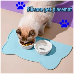 Silicone Pet hānai ʻīlio ʻīlio kiʻi ʻai moena ʻaʻole paʻa wai pale ʻai meaʻai ʻai pap puppy feeder tray wai cushion placemat