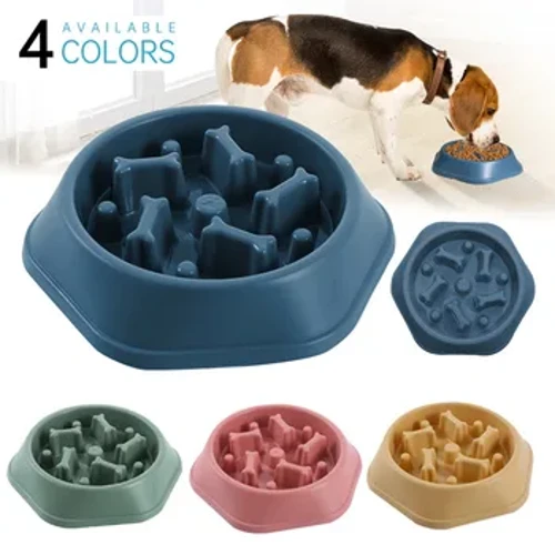 Nouveau chien de compagnie alimentation bol de nourriture chiot ralentir manger mangeoire plat bol prévenir l'obésité chiens de compagnie fournitures nourriture Stora livraison directe