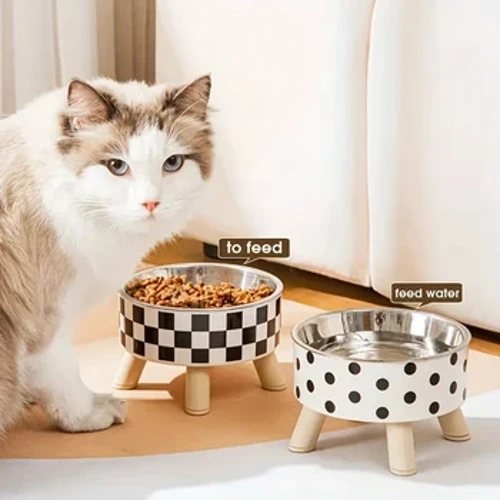 Kiʻi ʻai Kiʻi Kiʻi kiʻekiʻe e kūʻē i ka ʻāʻī ʻana i ke kīʻaha ʻai ʻai ʻai ʻo Cat me ke kū ʻana i nā lako inu ʻai ʻana i nā holoholona liʻiliʻi a me nā ʻīlio liʻiliʻi.