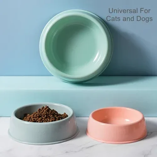 Alagang Hayop Dog Food Bowl Cat Water Feeding Bowl Matibay Palapot Plastic Wheat Stalk Feeder Bowl para sa Small Medium Dogs Puppy Products