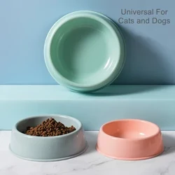 Alagang Hayop Dog Food Bowl Cat Water Feeding Bowl Matibay Palapot Plastic Wheat Stalk Feeder Bowl para sa Small Medium Dogs Puppy Products
