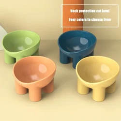 Nuova ciotola per cani e gatti Piede alto Ciotola per cani di piccola taglia Protezione per il collo Cibo per animali domestici Ciotola per acqua Anti-ribaltamento Alimentazione per animali domestici Dessert Snack Piatto Accessori