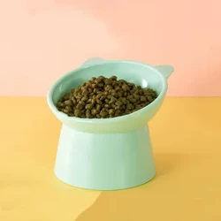 Peataí Babhla Tilt Bun Ard Antioverturning Muineál Cosantóir Cat Madraí Bia Miasa Uisce Beathú Álainn Babhla Soláthairtí Cat
