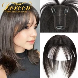 Doreen 8*11CM T-Part Spets Hår Topper för kvinnor Remy Natural Människohår Topper med clips 10 tums håravfall Tillbehör Handgjorda