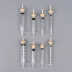 Pet Feeding Nipple Para sa Puppy Dog Cat Hamster Feeding Pacifier Medicine Feeding Oral Syringe With Silicone Nipple Feeder