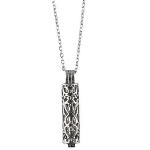 Cylinder Urn Necklace no ka lehu no ka wahine nā kāne Cremation Jewelry Keepsake Memorial Human Pet Ashes Pendant