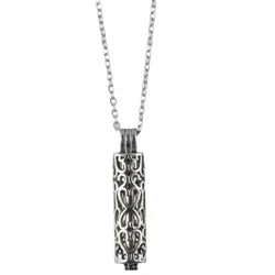 Cylinder Urn Necklace no ka lehu no ka wahine nā kāne Cremation Jewelry Keepsake Memorial Human Pet Ashes Pendant