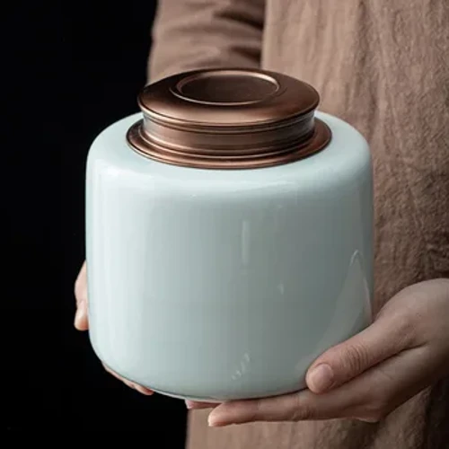 Gốm sứ lớn Urn cho thú cưng Tro cá nhân hóa Tro hỏa táng Đồ lưu niệm Tang lễ Quan tài thú cưng Lưu trữ tro Đài tưởng niệm & Đồ dùng tang lễ