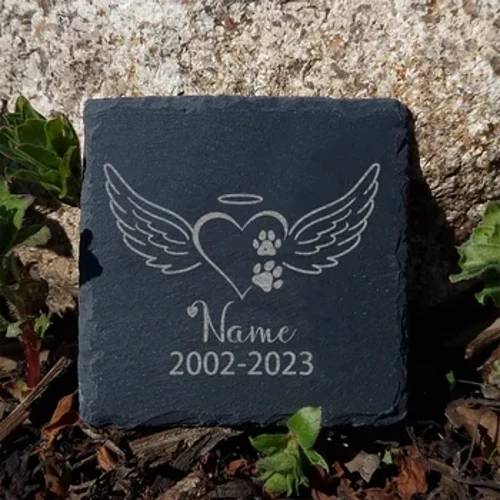 Personalisierter Gedenkstein für Haustiere, individueller Hundename, personalisierte Geschenke zum Verlust eines Haustiers, Grabstein für Hunde, individueller Grabstein