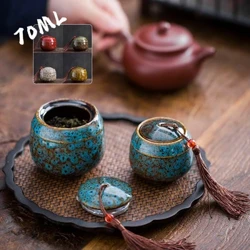 70ml Isitsha se-Ceramic Mini Cremation Urn Memorial Isitsha Umlotha Wesilwane Sakhe Sakhe Ibhokisi Lomngcwabo Isilwane Senja Ikati Lenyoni Igundane Columbarium