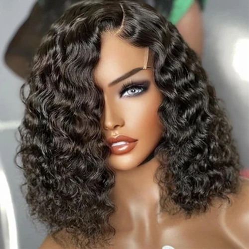 Lace Iliyokunjwa Wigi ya Mbele T Sehemu ya Lace ya Bob Wigi 100% Wigi za Nywele za Binadamu Zilizong'olewa Awali