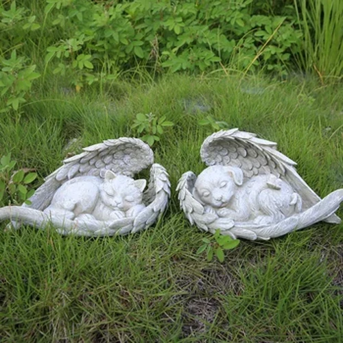 Pet Gravestone Cloch Cuimhneacháin Cat agus Madraí Pearsantaithe le hAinm Peataí, Foirfe do Bhronntanais Chuimhneacháin Cat agus Madraí agus Bronntanais Caillte Peataí