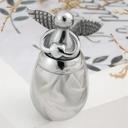 Urns Dynol Cat Wrns Angel Siâp Ar Gyfer Deiliad Lludw Ar Gyfer Amlosgiad Anifail Anwes Cŵn Anifeiliaid Anwes Cath Aderyn Daliwr Lludw Dur Di-staen