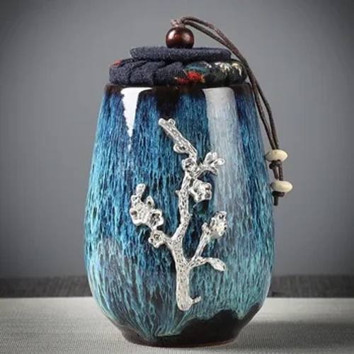 Ceramic Pet Bunny Ashes Urn Seal Animal Funeral Urn Casket Memorials Funerary Cremation Urn para sa Human Death Memory Dog Coffin