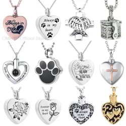 1 Chiếc Cho Thú Cưng Chú Chó Paw Charm Tưởng Niệm Tang Lễ Urn Cho Tro Động Vật Mặt Vòng Cổ Mèo Con Chó Con Tang Lễ Hộp Đựng Hỏa Táng Lưu Niệm