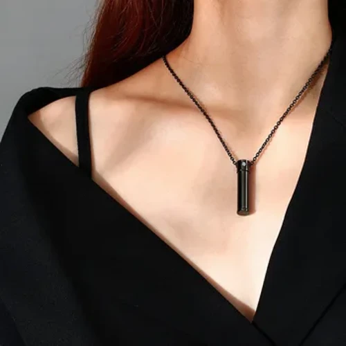 Personalizovaný kovový náhrdelník z urny pre domáce zvieratá, popol pre domáce zvieratá, mini urna, pamätník mačky, pohrebná urna pre popol, urna so zvieratami, spomienka na psa