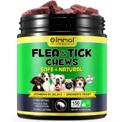 Pag-iwas sa Flea at Tick para sa mga Aso Mga Chewables Natural Dog Flea & Tick Control Supplement Oral Flea Chew Pills Lahat ng Lahi at Edad