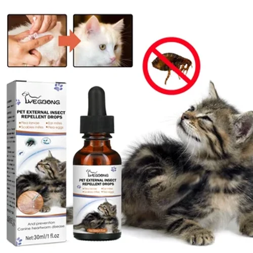 Pet Flea Killer Pa'u Mites Tiki Utu Fa'ama'i Iniseti Namu Pulea Pusi Tete'e Fete'e Pa'u Maile Anti Flea Suavai
