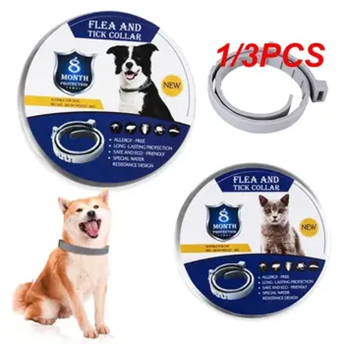 1/3pcs rimuove le pulci e il colletto di zecche per cani gatti fino a 8 mesi Collari di zecche di zecche anti-Mosquito e Repellente Insetto Cat Breakaway