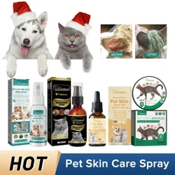 Pangangalaga sa Balat ng Alagang Hayop Spray Dog Mites Ticks Pamatay Pest Control Cat Ringworm Paggamot Itch Relief Antibacterial Pet Anti Flea Liquid