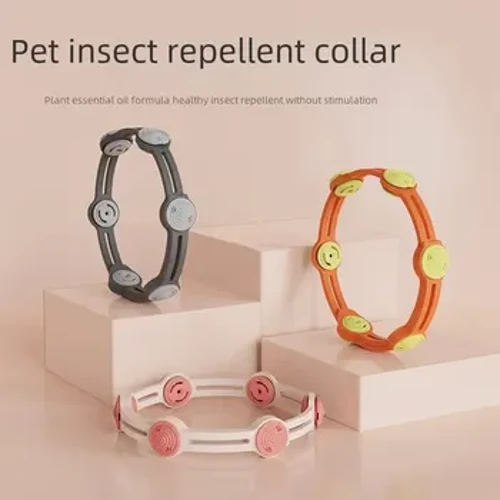Guler de purici cu ulei esențial de plante nou pentru pisici, câini, consumabile pentru control extern paraziților pentru animale de companie